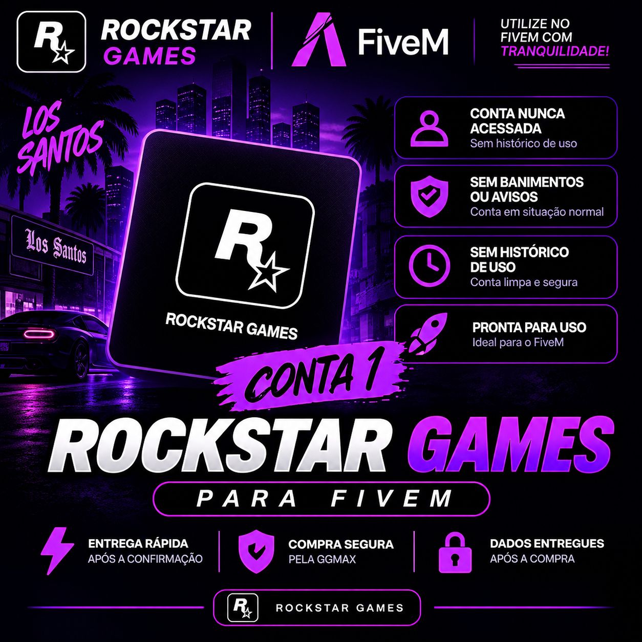Conta rockstar para Fivem