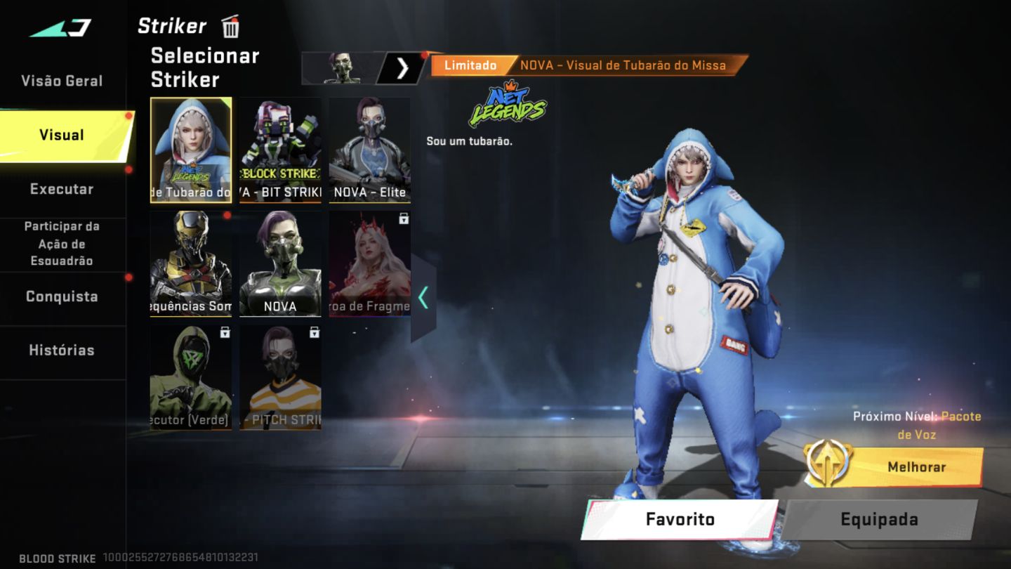 CONTA INSANA BLOOD STRIKE | +5 ETERNAS | +15 ULTRAS | CONTA DE STREAMER