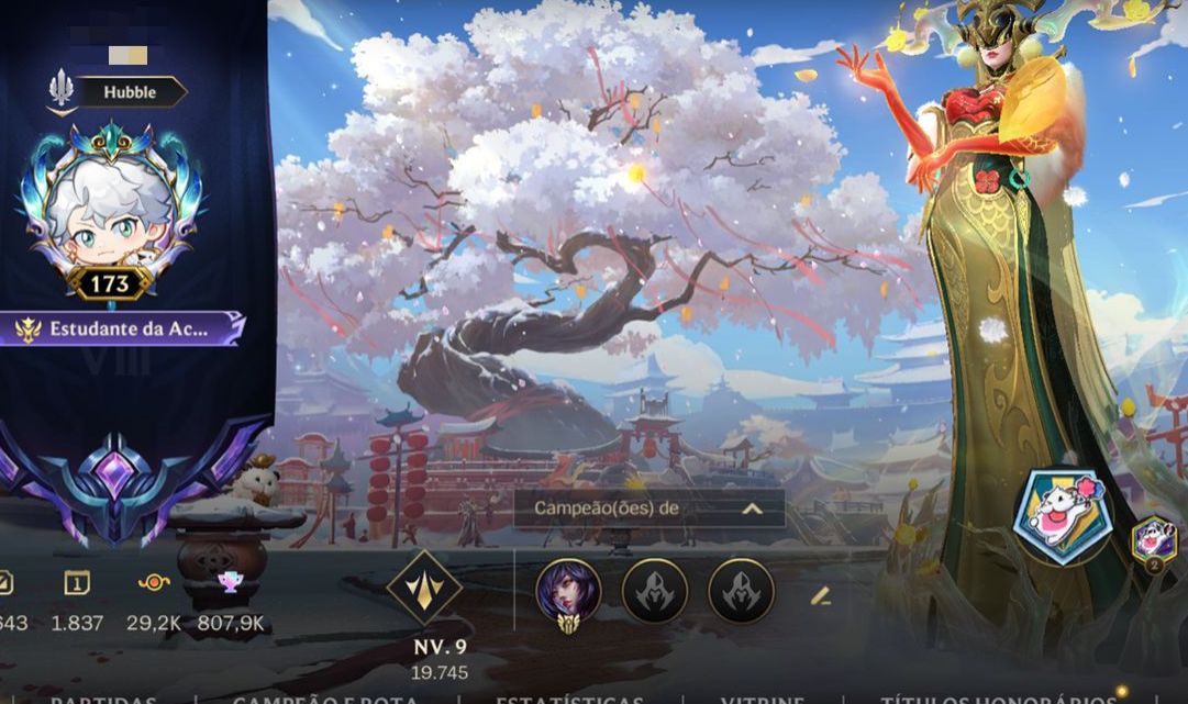 Conta wild rift nível 173 com todos os dados