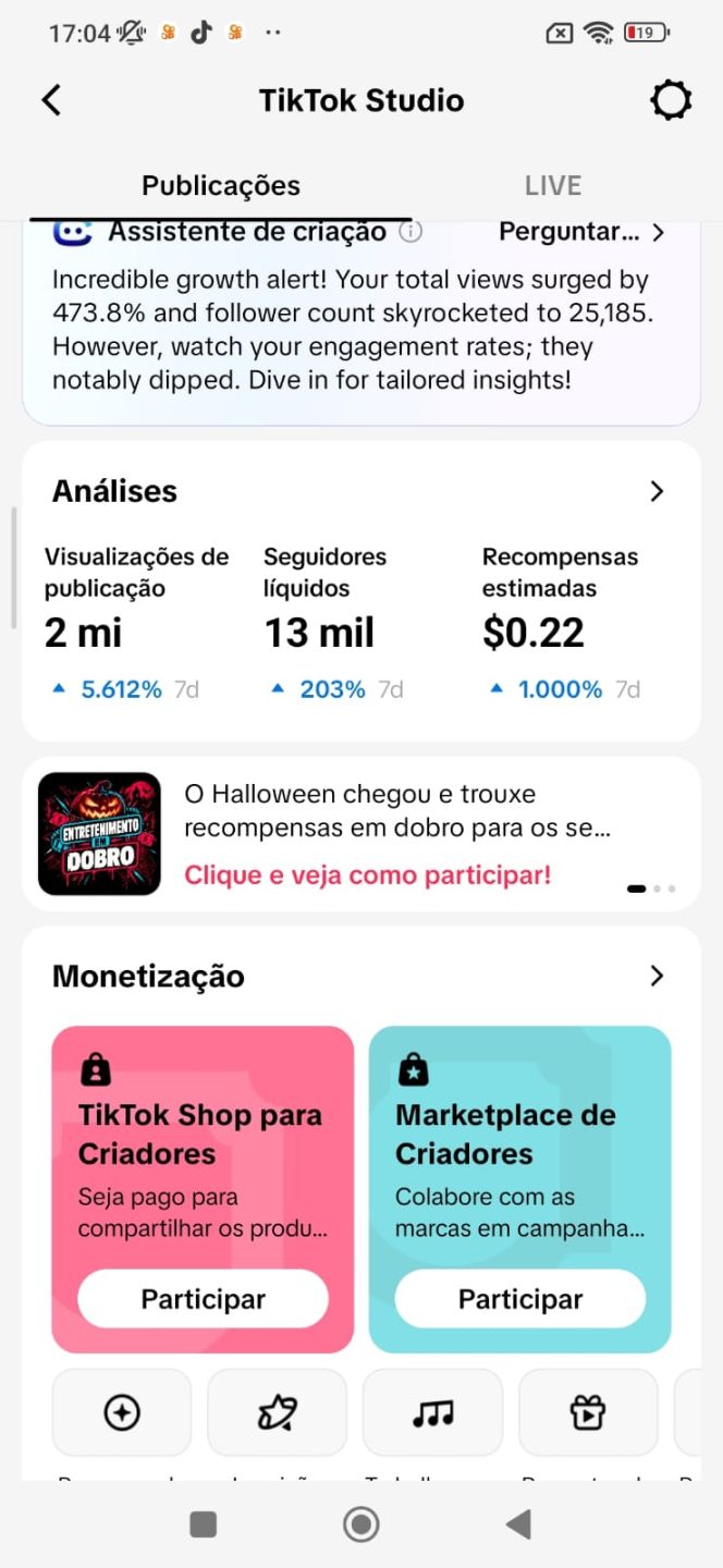 CONTA DE TIKTOK BR MONETIZADA [ 25,2K DE SEGUIDORES REAIS ] RECÉM ATIVADA!!!