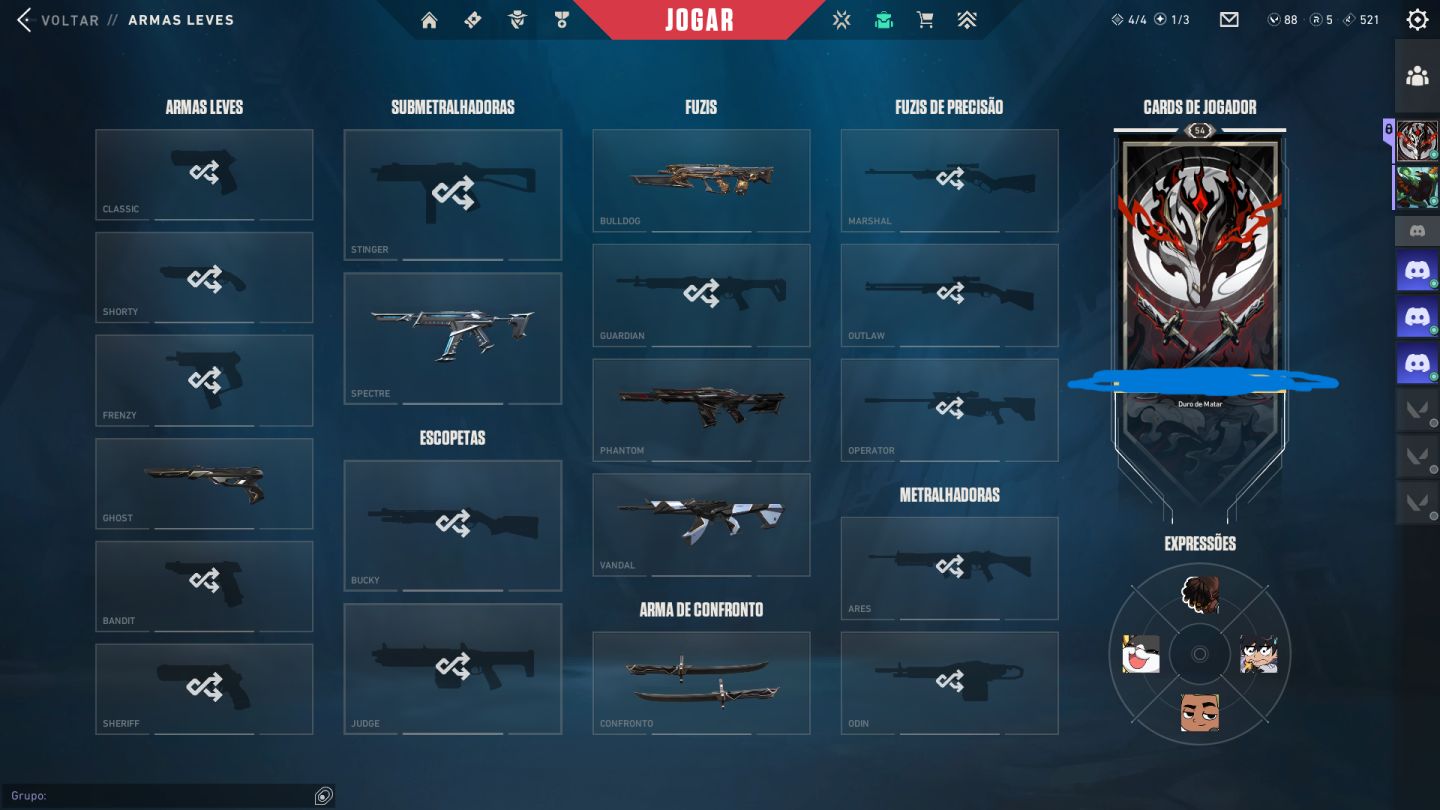 Conta de Valorant 100% Segura com 2.3K Gastos e Muitas Skins Boas!!