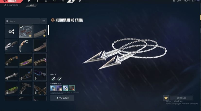 Conta valorant varias skins