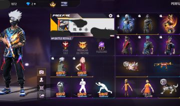 CONTA FF NÍVEL 44 COM BASTANTE SKINS, EMOTES, ARMAS! (FULL ACESSO)