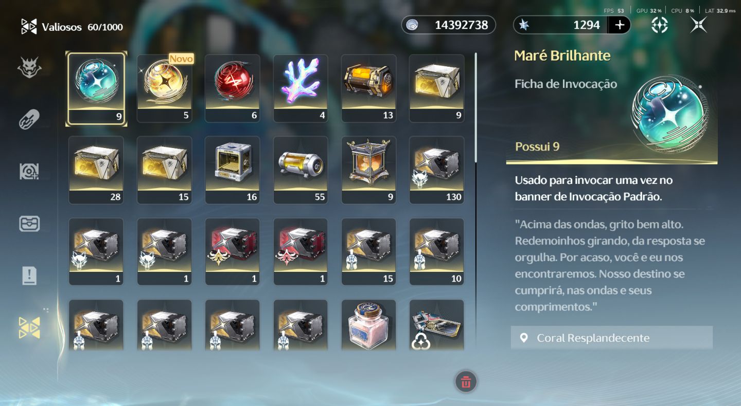 WUWA CONTA COM YANGYANG +BIS E SUISUI I QUINGXIAO + DENIA + MORNYE S1 +HSIN