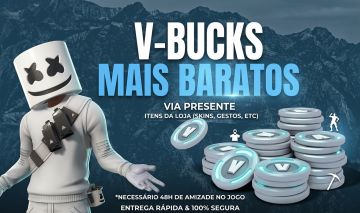 PROMOÇÃO V-BUCKS (ITENS DA LOJA) VIA PRESENTE NO FORTNITE