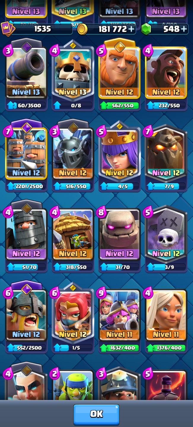 CONTA CLASH ROYALE MUITO UPADA EVO BARRIL DE GOBLINS
