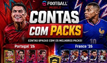MELHORES CONTAS DE EFOOTBALL COM PACKS