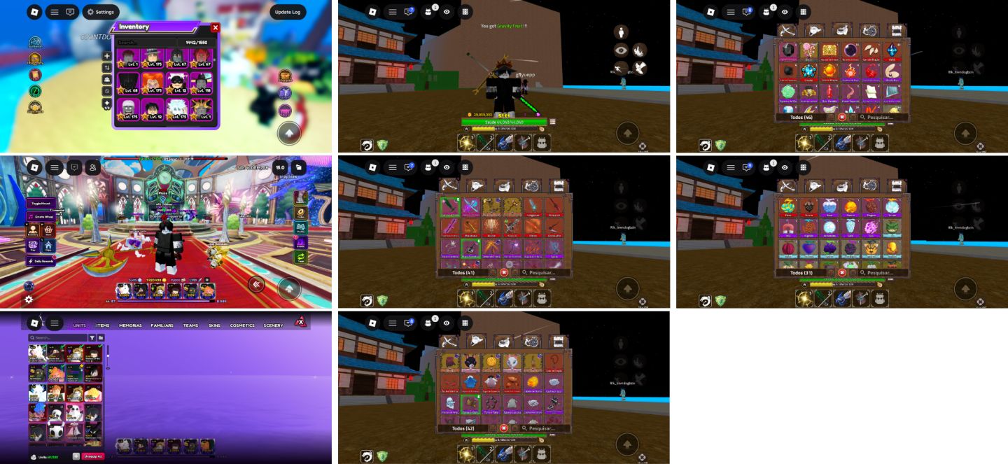 Conta roblox og, upada em diversos jogos, muitas skins itens ucg e etc