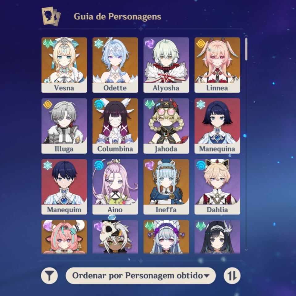 Conta para ficar atualizado em tudo no genshin. Mapa e árvores 100%