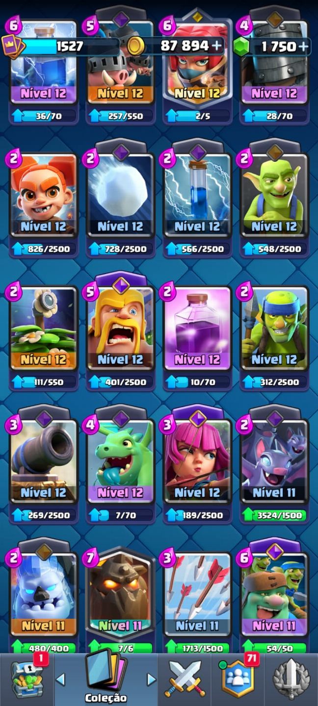 Conta Clash Royale à venda nível avançado! mande sua proposta