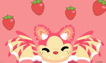 Adopt me - Strawberry Shortcake Bat Dragon MFR