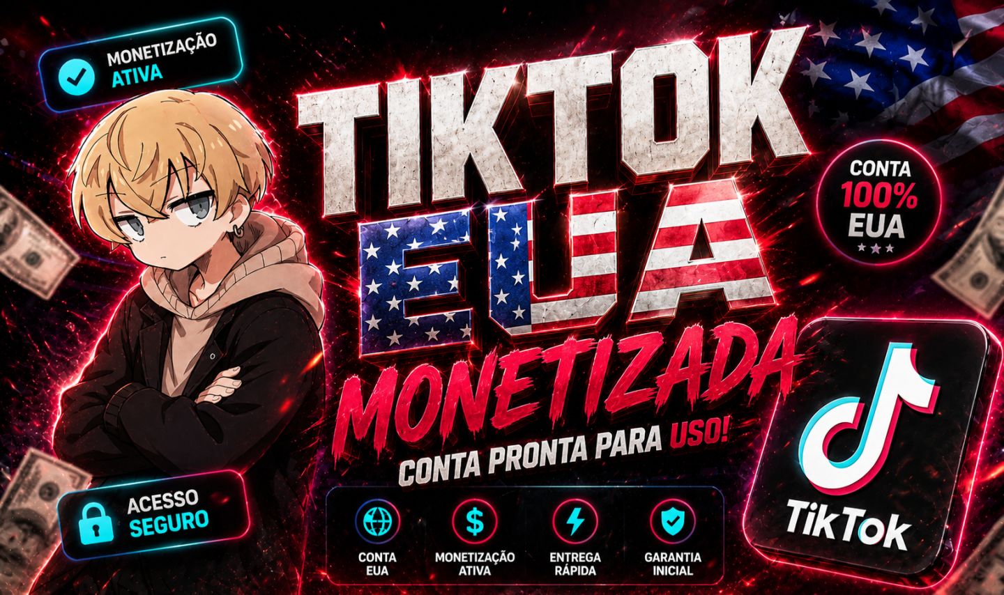 Conta TikTok EUA Monetizada Pronta Para Uso