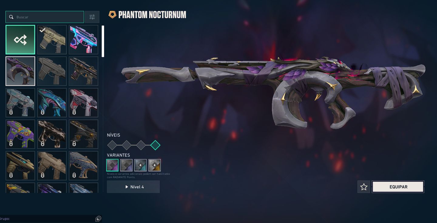 Conta de valorant com skins