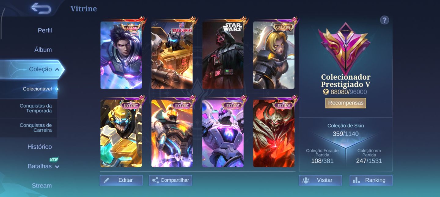 Conta Mobile Legends
