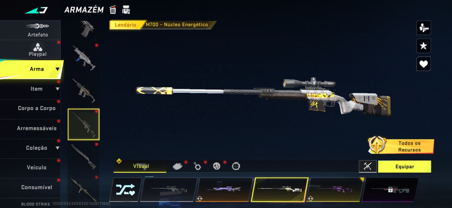 Conta bloodstrike top p90 evo