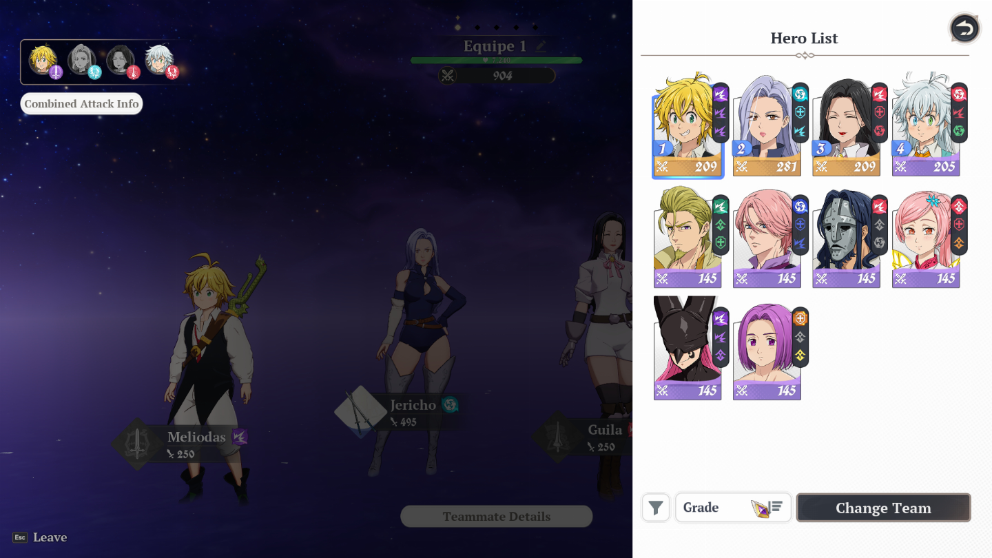 ZS | NA East | Escolha seu SSR Limitado | Reroll | The Seven Deadly Sins Origins