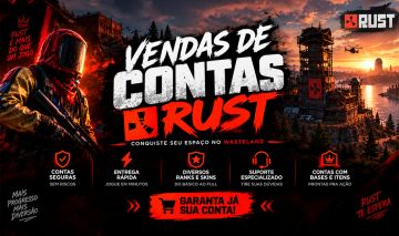 CONTA RUST + 500 HORAS + SKINS | FULL ACESSO | EMAIL ORIGINAL