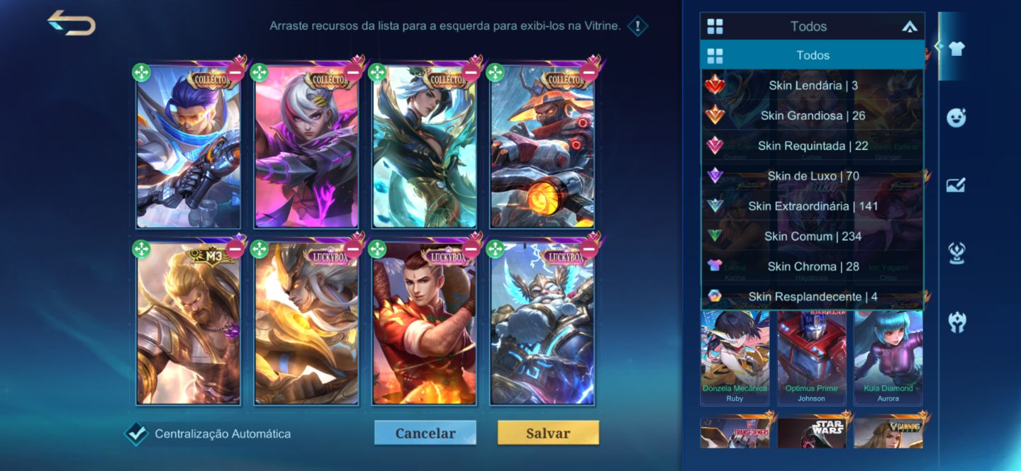 MEGA 2 RARA, MAIN JG, WR PROFISSIONAL, QUASE OUTRA LEGEND E MUITAS SKINS