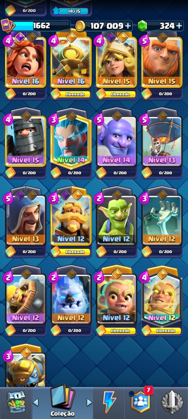 Conta braba de Clash royale