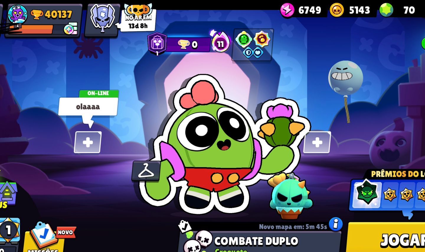 Conta de Brawl Stars 40k de troféus muito boa!! Preço a negociar