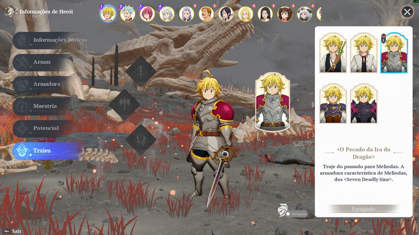 Conta 7DS ORIGIN : FULL ENDGAME, CONTA COMPETITIVA, COM TODOS OS PETS +