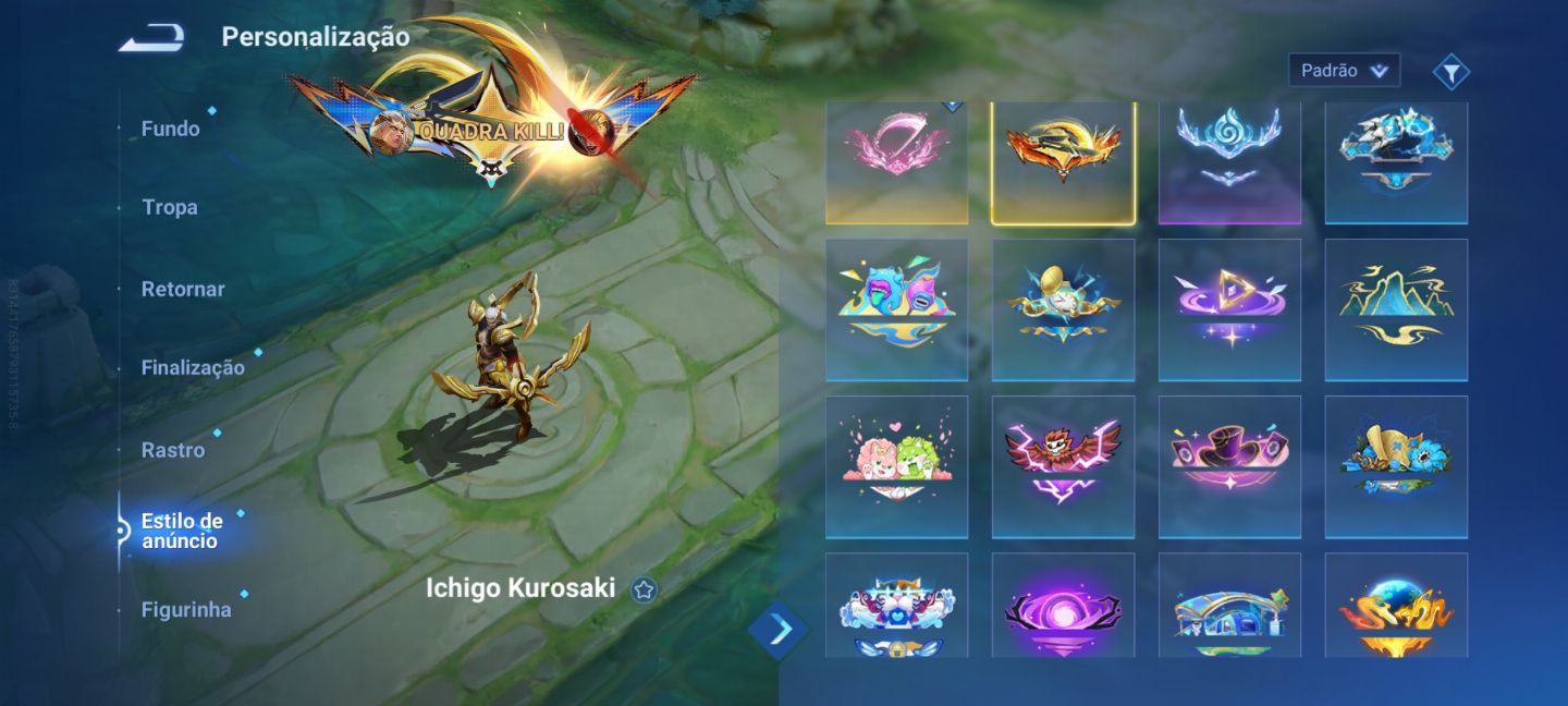 CONTA DE PROSSIONAL DE HONOR OF KING (HOK)