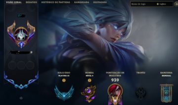CONTA LOL MONO KAT 1KK MAESTRIA , 218 SKINS + HONRA 4, PLAT 3 LVL 861