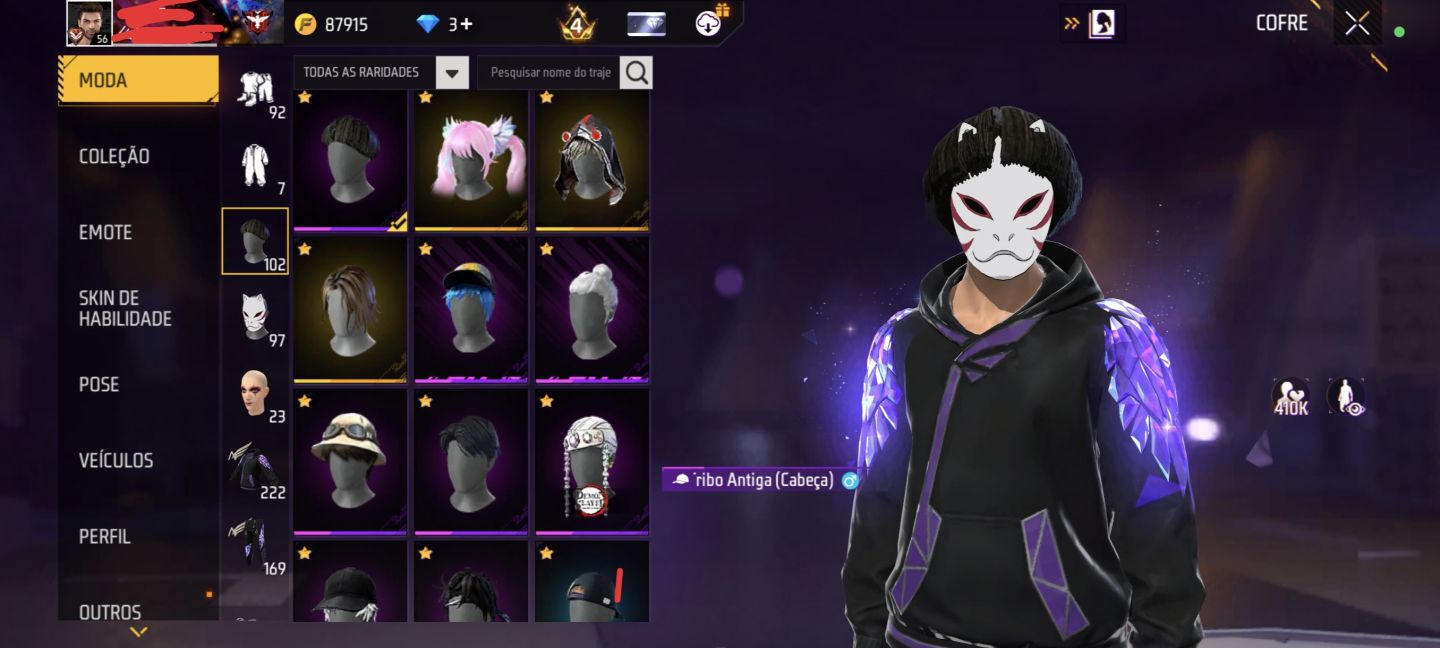Conta de Free Fire (Angelical)