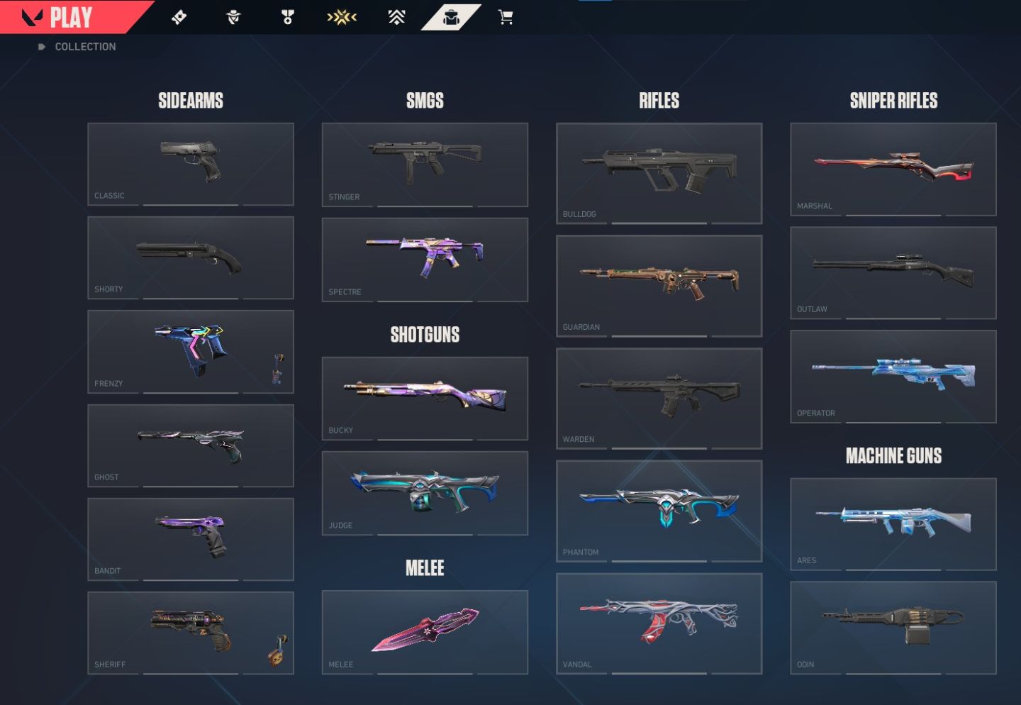Conta Valorant Faca VCT 2026! Com skins de vandal