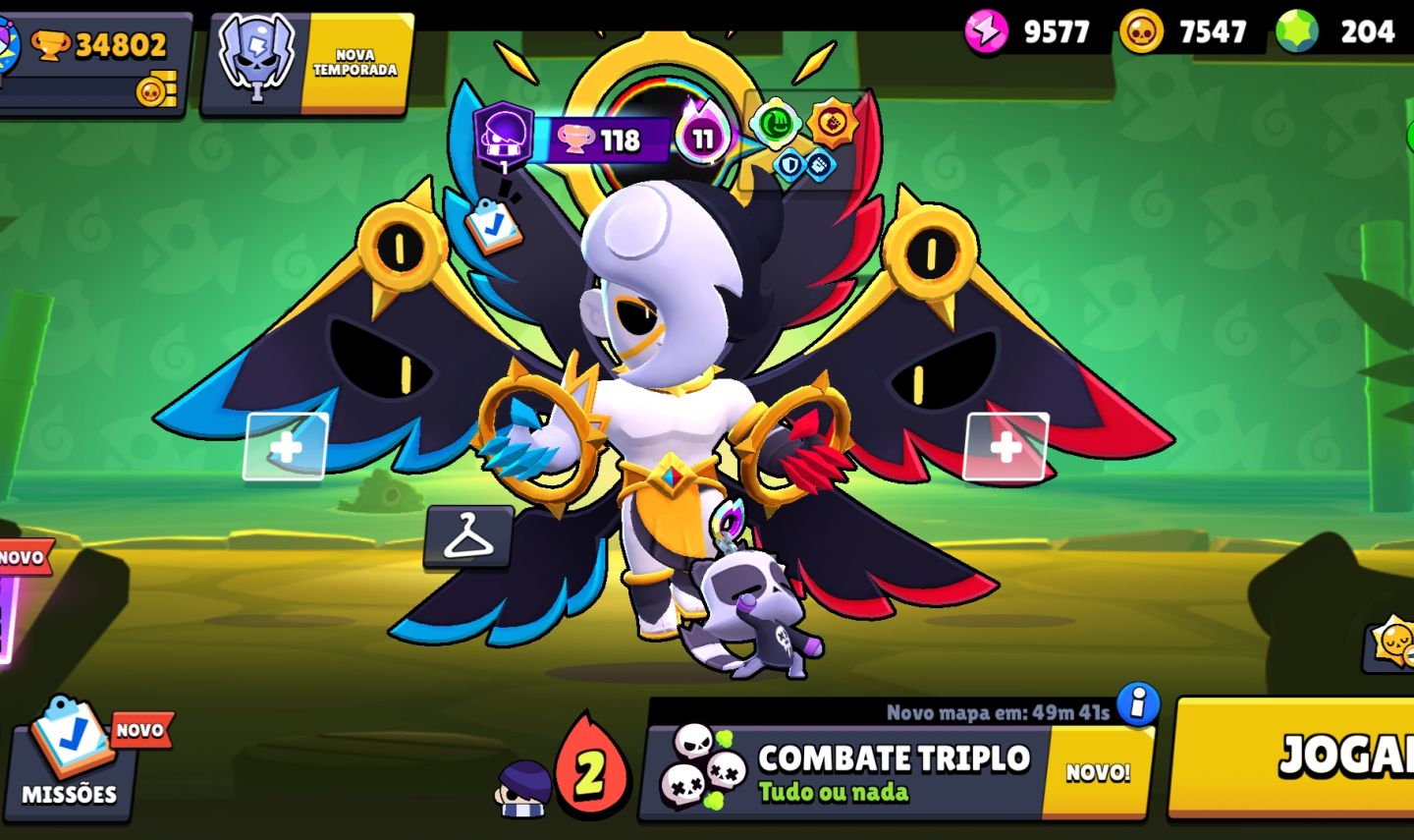 CONTA DE BRAW STARS COM 34K DE TROFÉUS