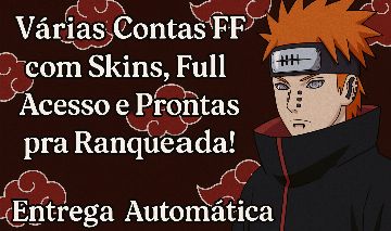 Várias Contas FF com Skins, Full Acesso e Prontas pra Ranqueada!