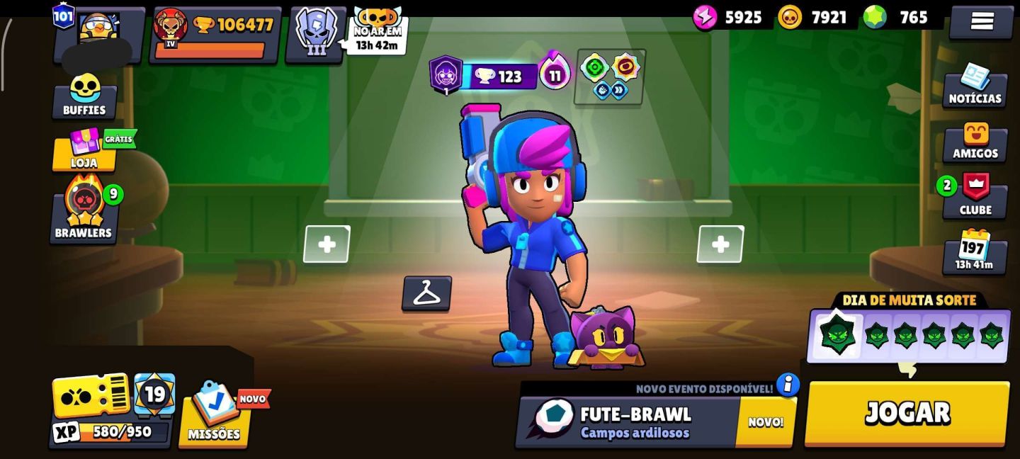 Brawl Stars - Conta criada em 2018 com diversos itens e skins
