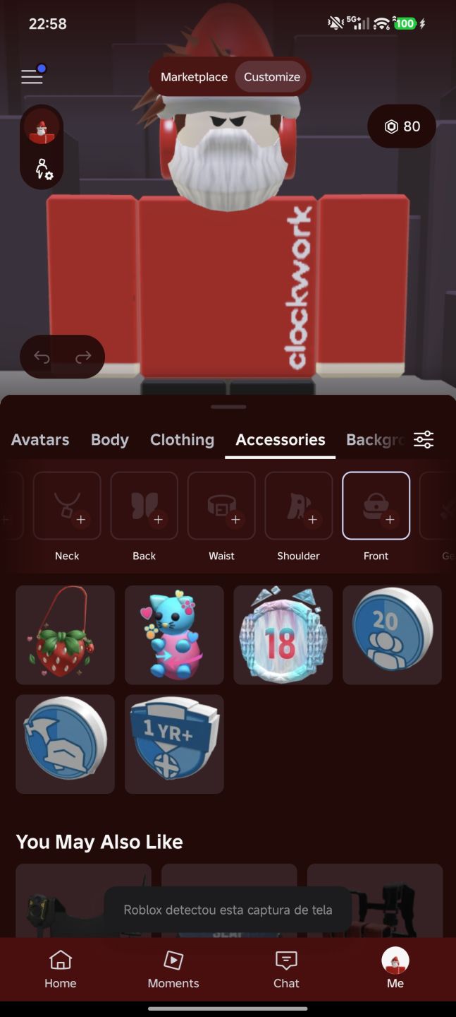 Conta de Roblox com redclockwork