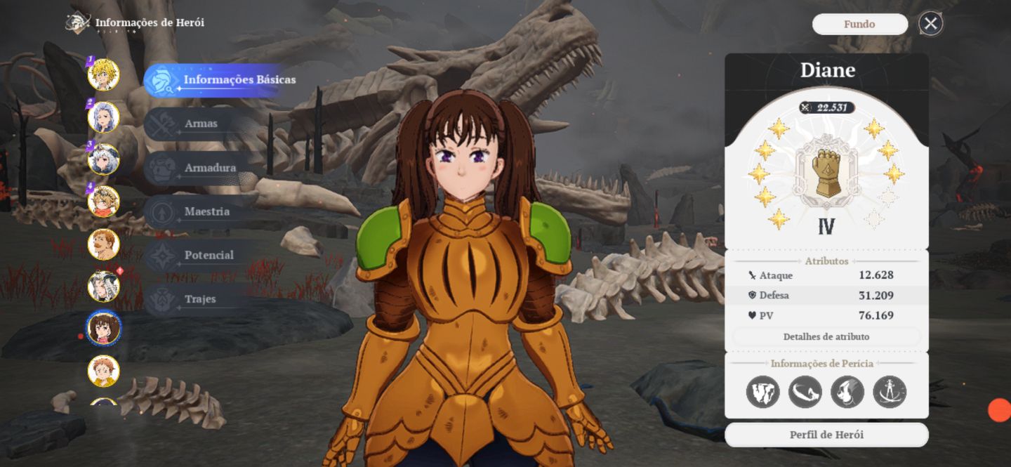 Conta the seven deadly sins origin lvl 48