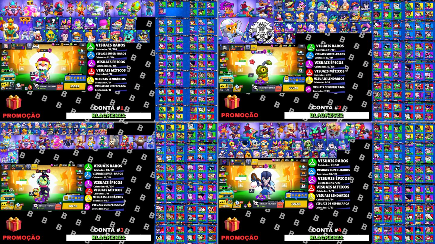 [ENTREGA AUTOMATIZADA] CONTAS BRAWL STARS, 60K,50K,40K,30K,20K - MENOR PREÇO!!