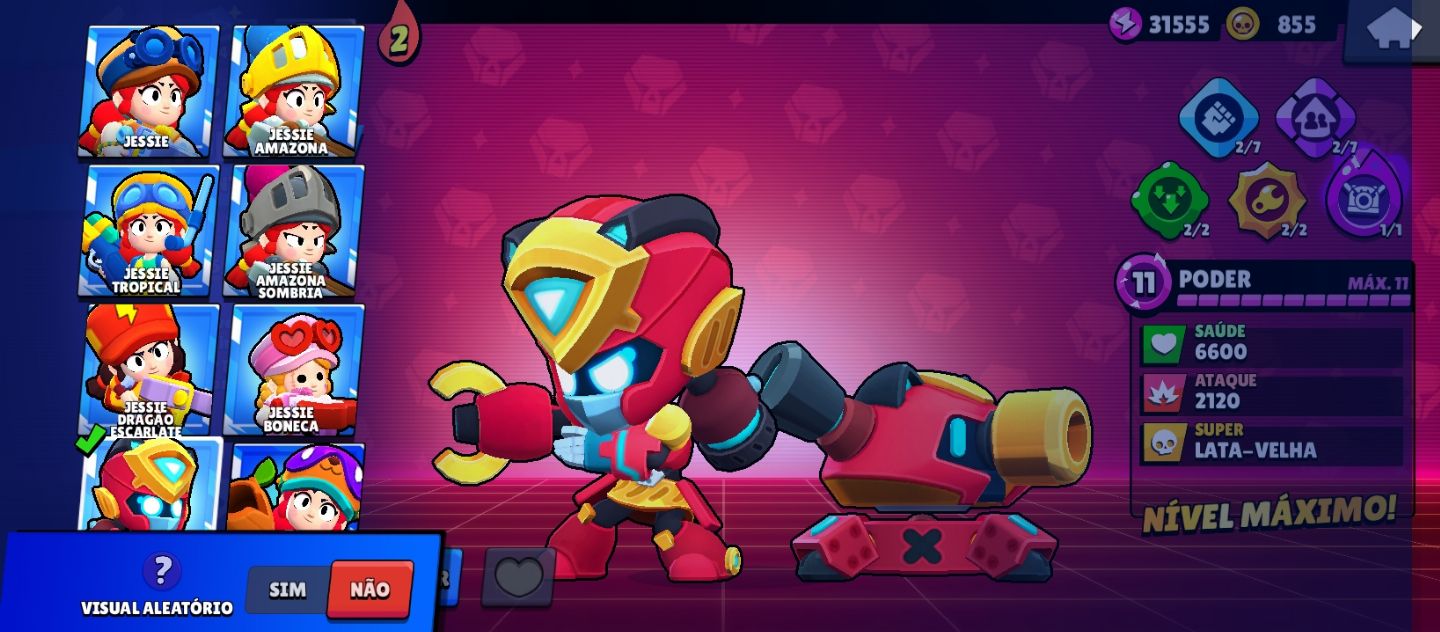 CONTA DE BRAWL STARS MUITOS BRAWLERS E COM MUITAS SKINS