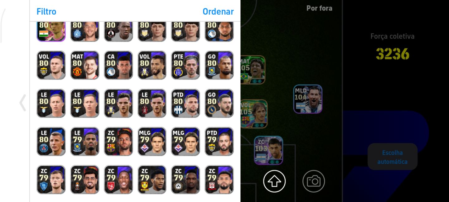 CONTA EFOOTBALL 400 JOGADORES HAZARD 109 HAALAND 108 FULL META ESTRELADA