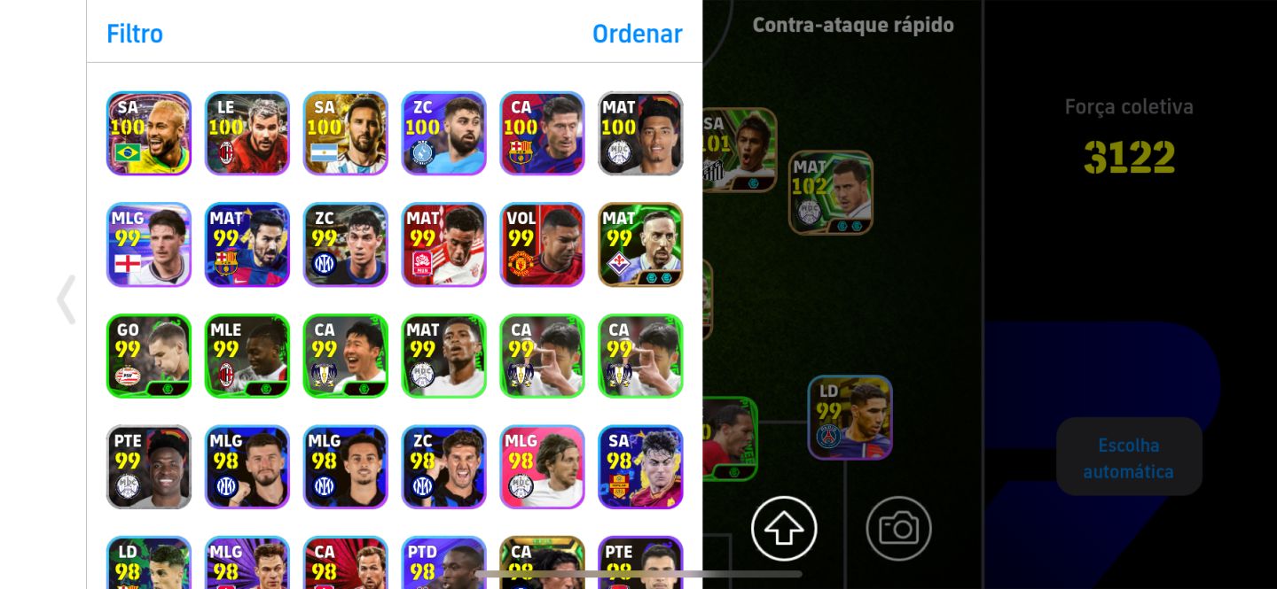 2 contas efootball full cartas na compra das duas leve outra de brinde