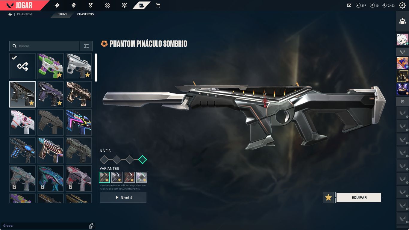 VALORANT Diamante | Nível 334 | +30 Skins | Kuronami, RGX e Facas Premium