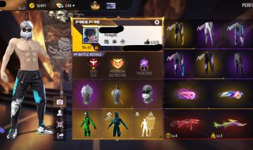 Conta free fire gemada com angelical barbinha punho top criminal bandeirao