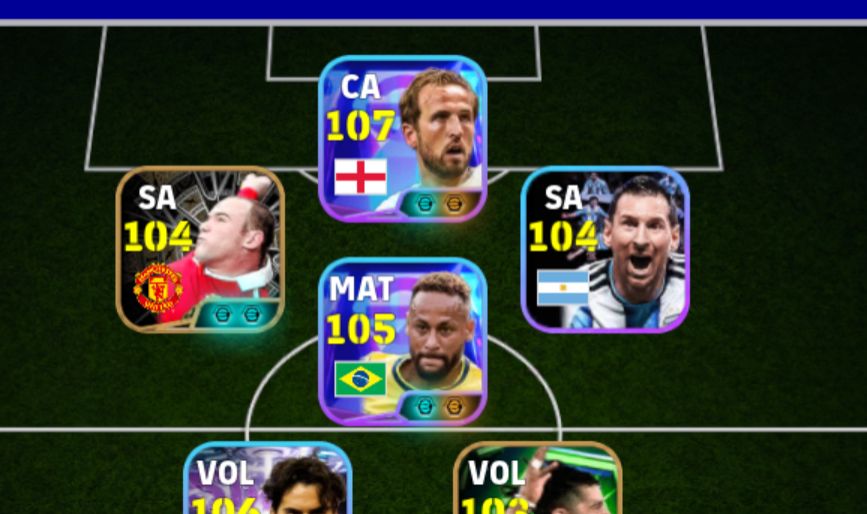 Conta efootball Harry Kane, Neymar
