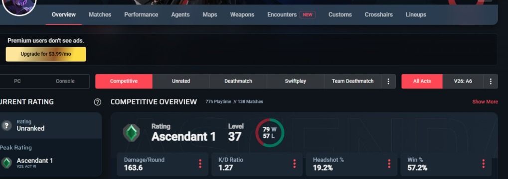 Contas Ranked ready valorant Peak Ascendente/Diamante Upadas a mão Full acesso