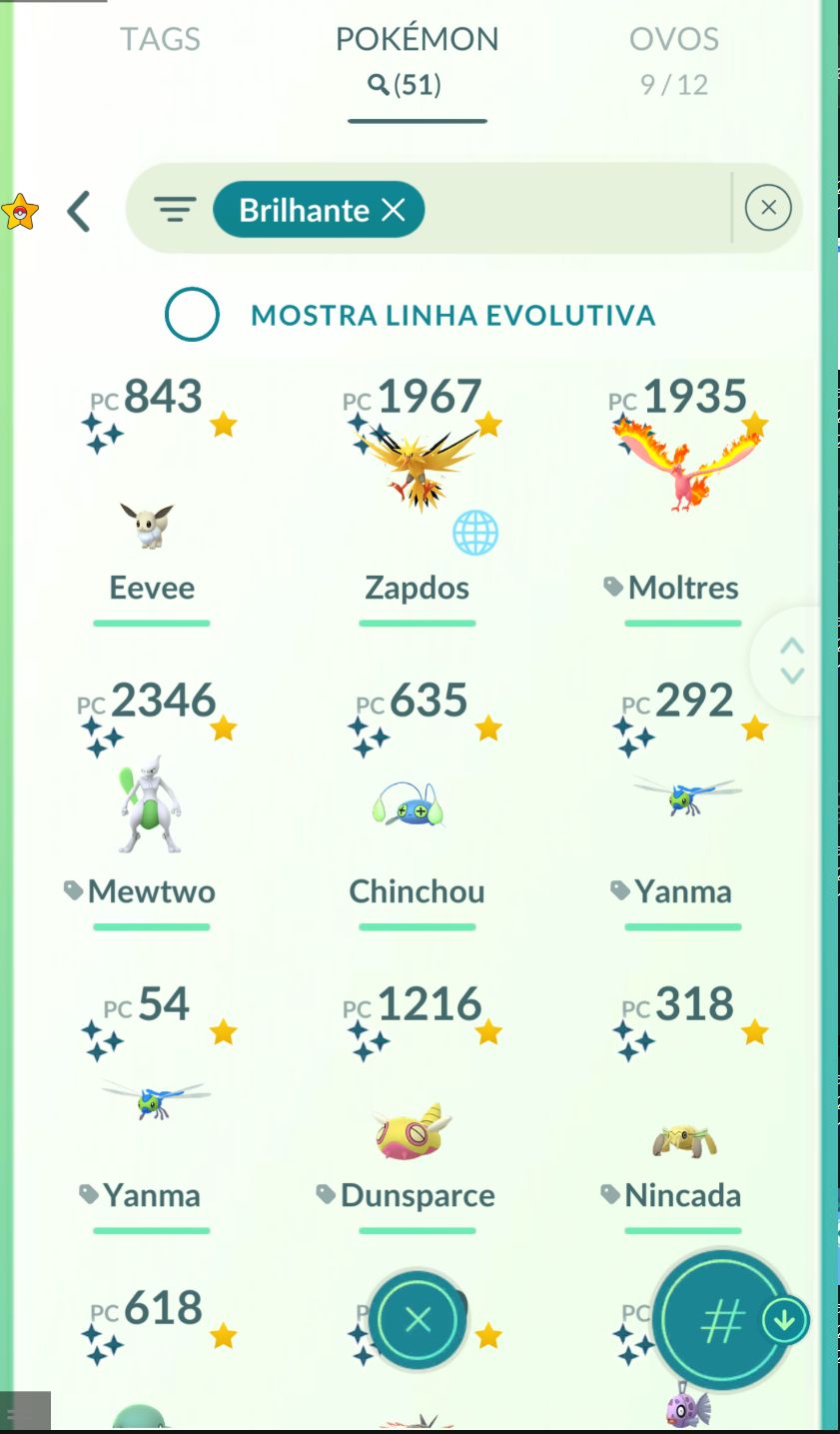 PGO Lvl 54 | 20M XP | 58 Poke Shynis | Mewtwo Shiny| 48 Lend.