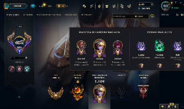 LEVEL 821 | MAIN ADC | 373 SKINS FULL CHAMP | HONRA 5 | EX GOLD | FULL ACESSO