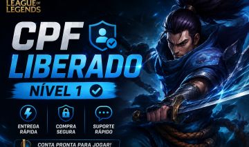 CPF LIBERADO CONTA NVL 1 - LEAGUE OF LEGENDS