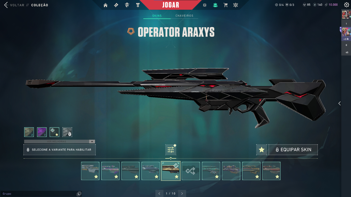 Conta Valorant VALOR NEGOCIÁVEL | Full acesso | R$ 4.000 gastos | Muita skin