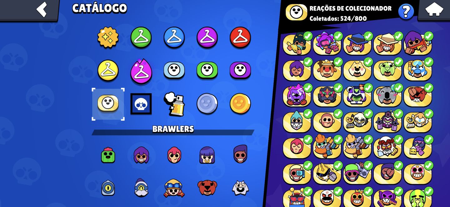 CONTA BRAWL STARS INSANA | 105/107 BRAWLERS|SKINS LENDÁRIAS/MÍTICAS HIPERCARGAS