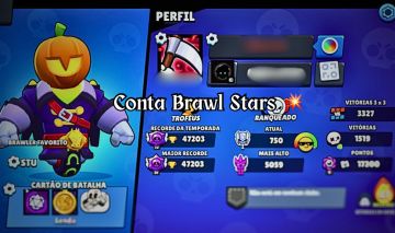 CONTA BRAWL STARS FULL, COM BASTANTE RECURSOS | PARA SAIR RÁPIDO !!!!!