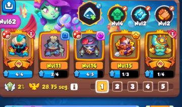 Conta rush royale nível médio