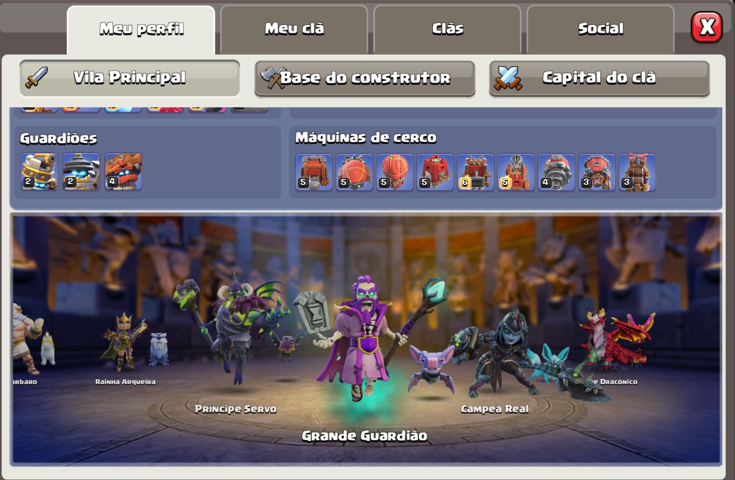 Conta Top CV18 Recente com 1500 gemas